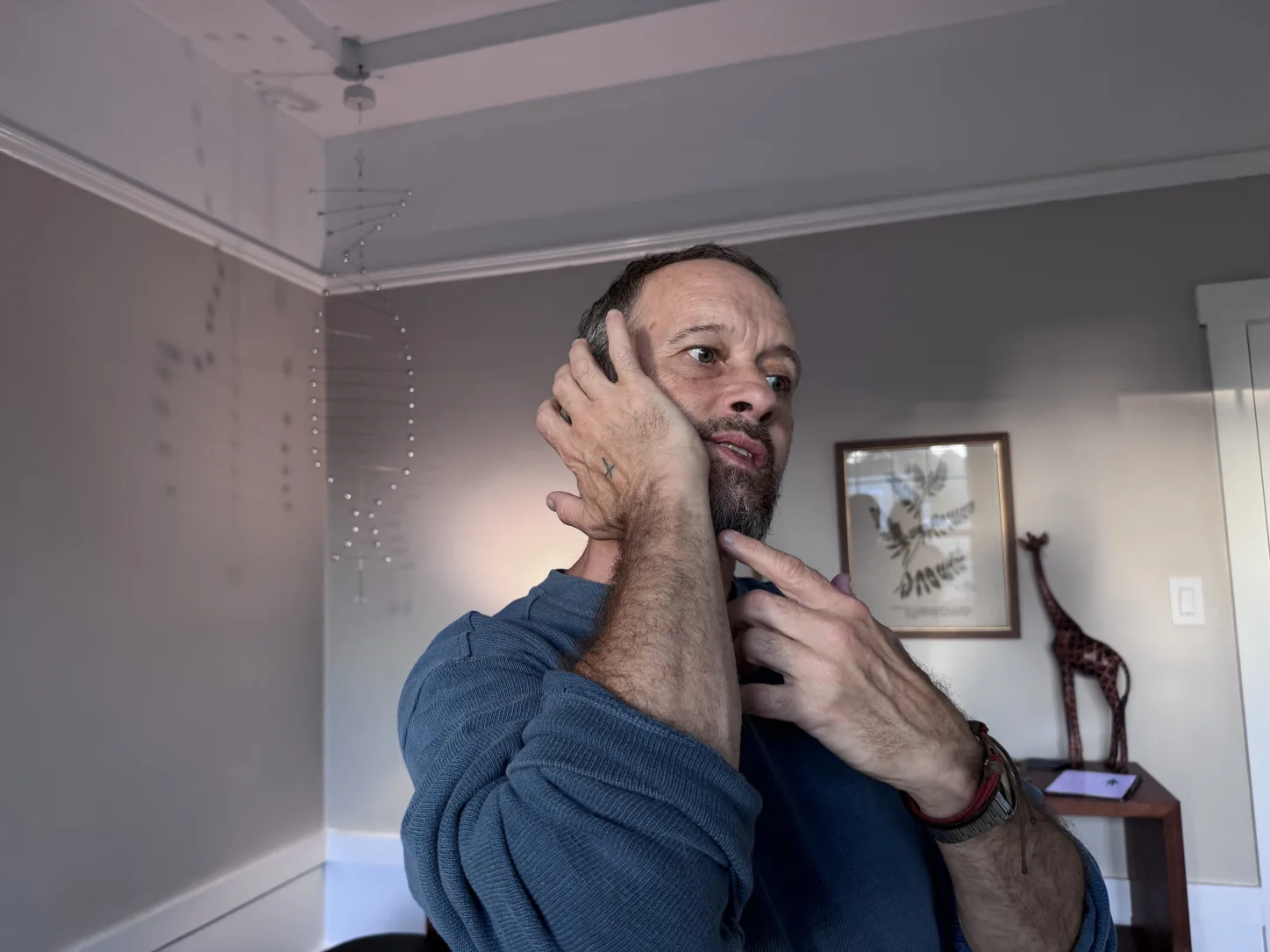 Garrett demonstrating jaw awareness
